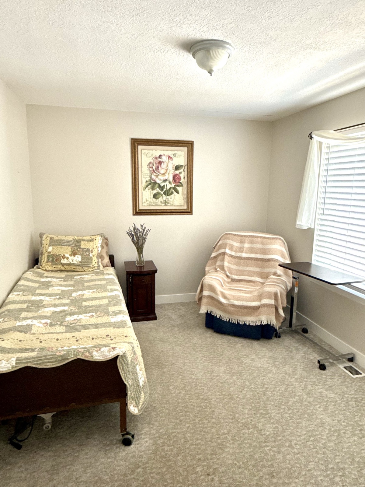 Cozy private bedroom at Life Care Adult Family Home Vancouver WA